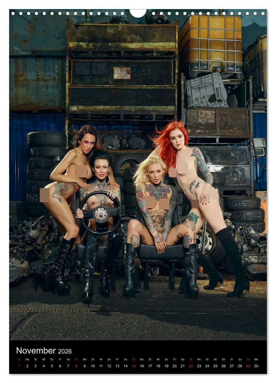 Bild: 9783516402339 | TATTOO NUDES (Wandkalender 2026 DIN A3 hoch), CALVENDO Monatskalender