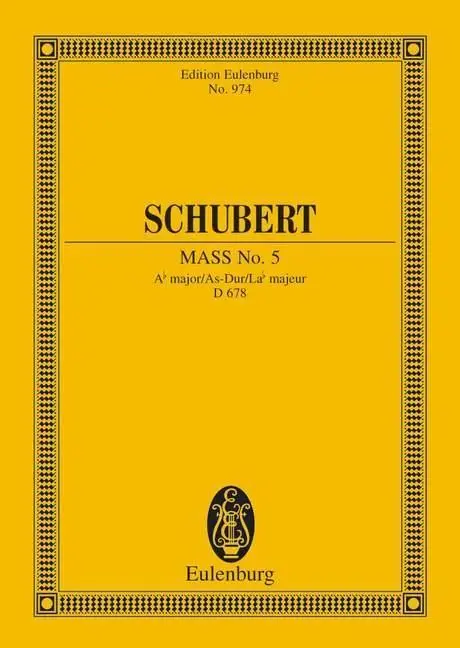 Cover: 9783795762339 | Messe Nr. 5 As-Dur | Franz Schubert | Buch | 240 S. | Latein | 1985