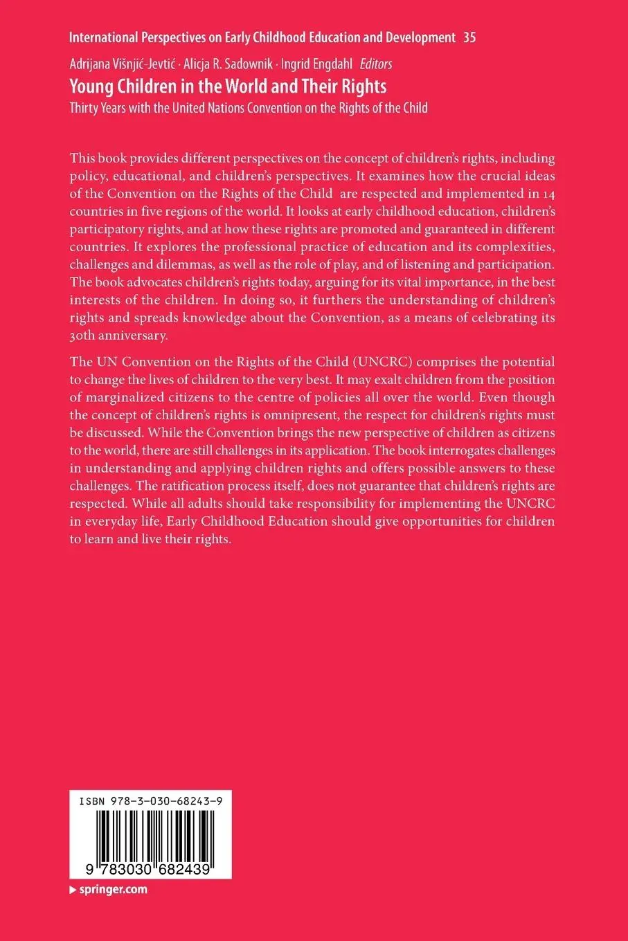 Rückseite: 9783030682439 | Young Children in the World and Their Rights | Vi¿nji¿-Jevti¿ (u. a.)