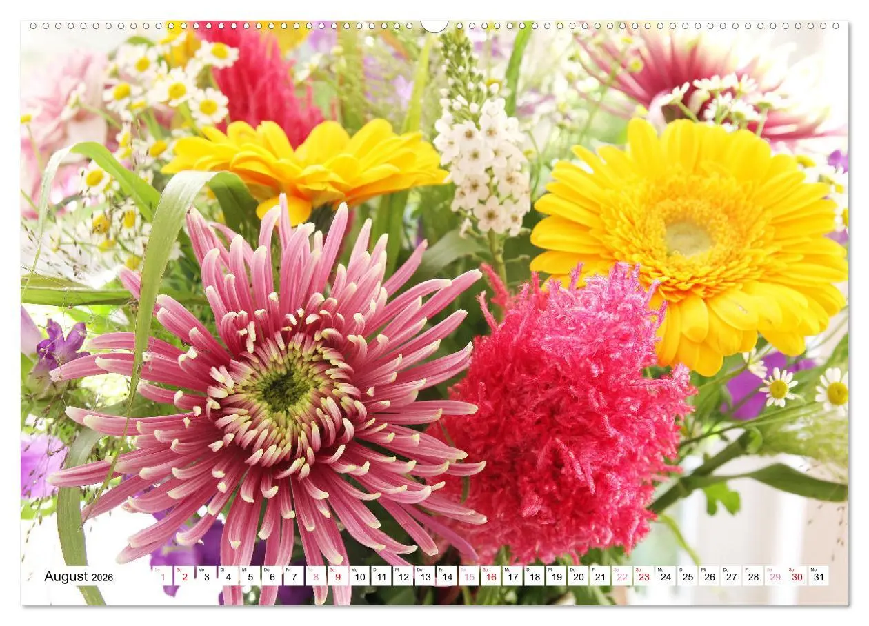 Bild: 9783457542439 | Blumenpracht - Blüten und Sträuße (Wandkalender 2026 DIN A2 quer),...