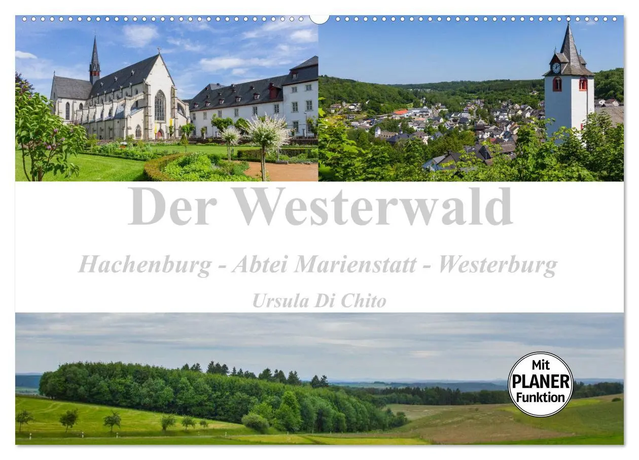 Cover: 9783516012439 | Der Westerwald (Wandkalender 2026 DIN A2 quer), CALVENDO...
