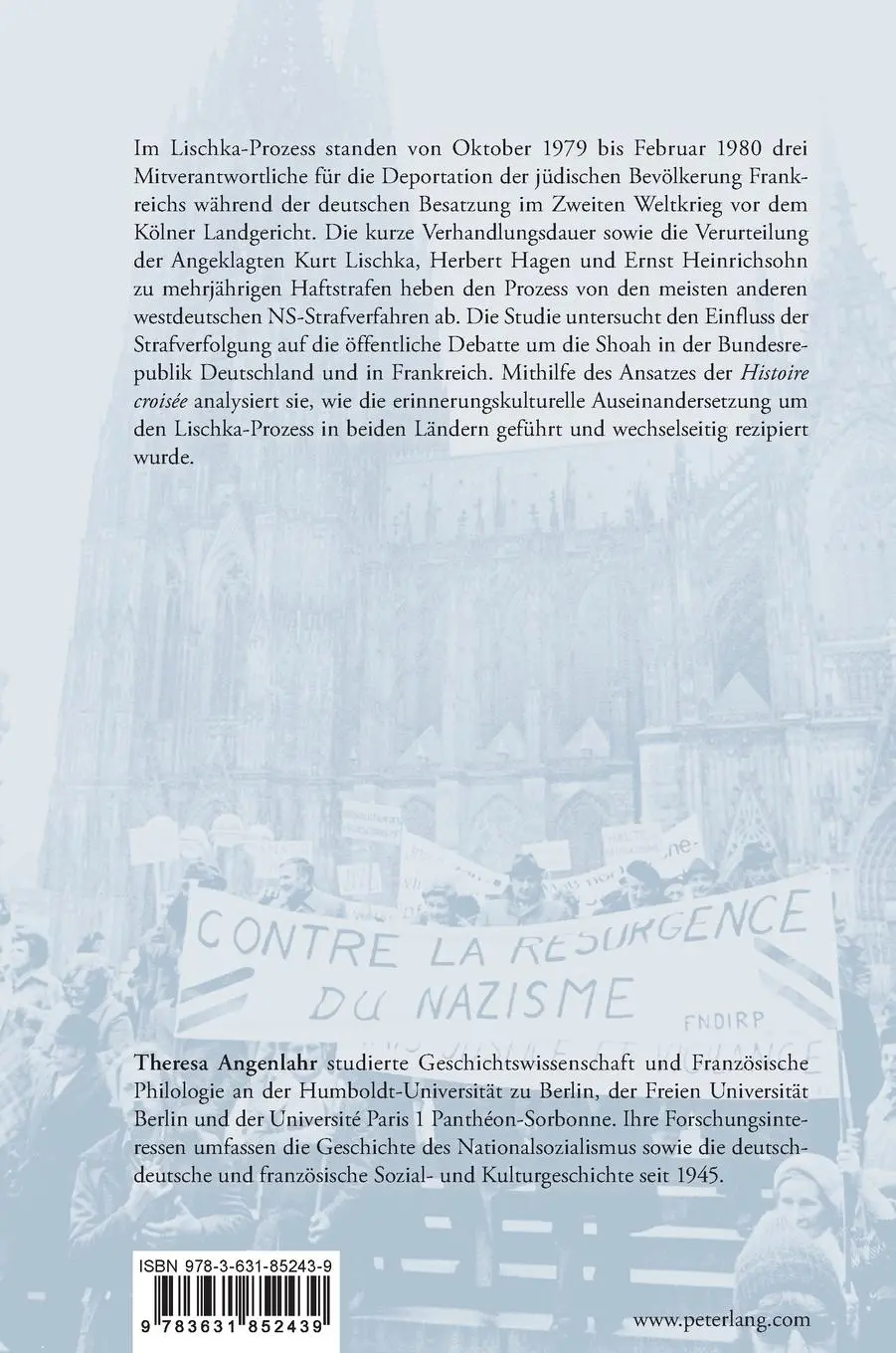Rückseite: 9783631852439 | Der Kölner Lischka-Prozess | Theresa Angenlahr | Buch | Deutsch | 2021