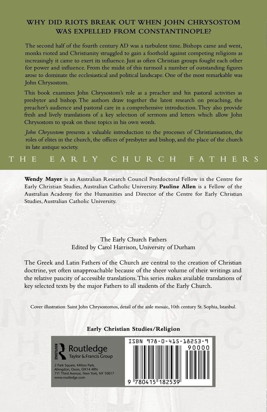 Rückseite: 9780415182539 | John Chrysostom | Pauline Allen (u. a.) | Taschenbuch | Englisch