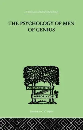 Cover: 9781138882539 | The Psychology Of Men Of Genius | Ernst Kretschmer | Taschenbuch