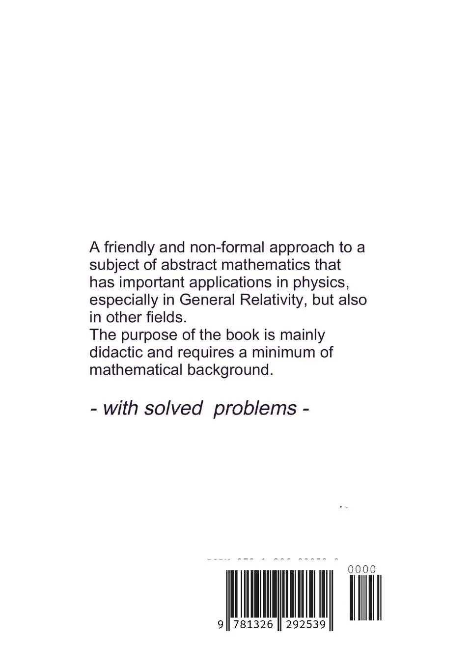 Rückseite: 9781326292539 | TENSORS made easy with SOLVED PROBLEMS | Giancarlo Bernacchi | Buch
