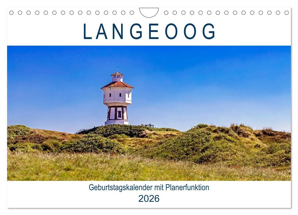 Cover: 9783457842539 | Langeoog Geburtstagskalender (Wandkalender 2026 DIN A4 quer),...