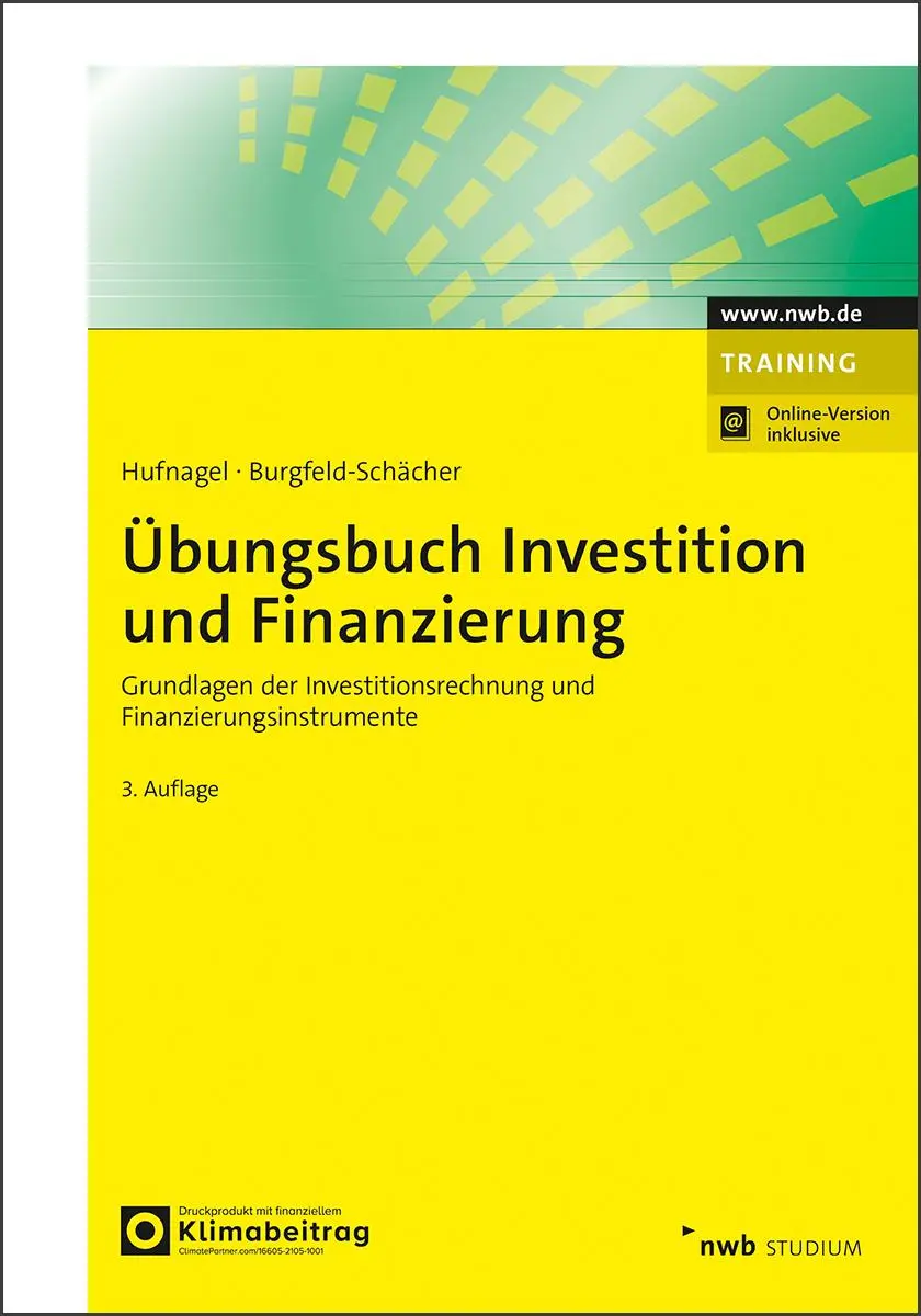 Cover: 9783482662539 | Übungsbuch Investition und Finanzierung | Wolfgang Hufnagel (u. a.)