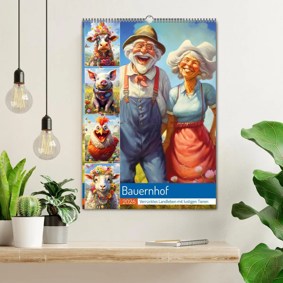 Bild: 9783516312539 | Bauernhof. Verrücktes Landleben mit lustigen Tieren (Wandkalender...
