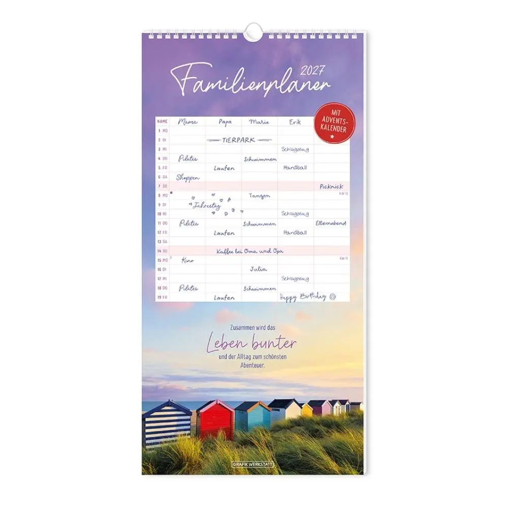 Cover: 9783986362539 | Familienplaner 2027 Classic | Familienplaner | Original | Kalender