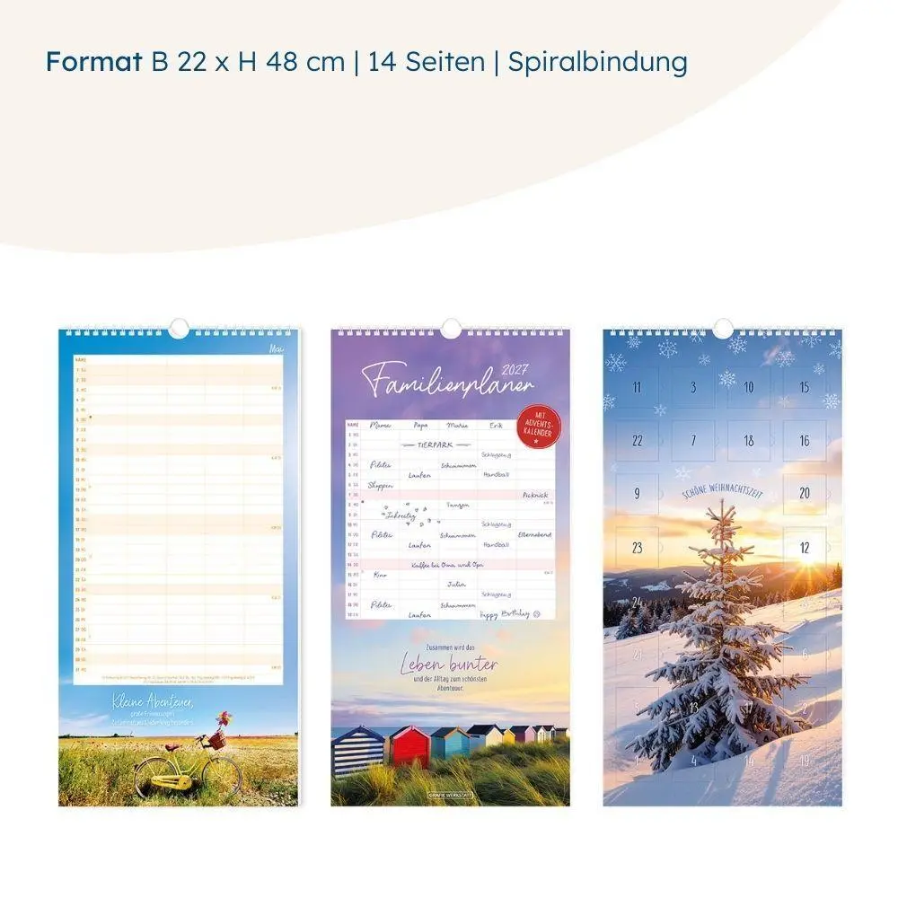 Bild: 9783986362539 | Familienplaner 2027 Classic | Familienplaner | Original | Kalender