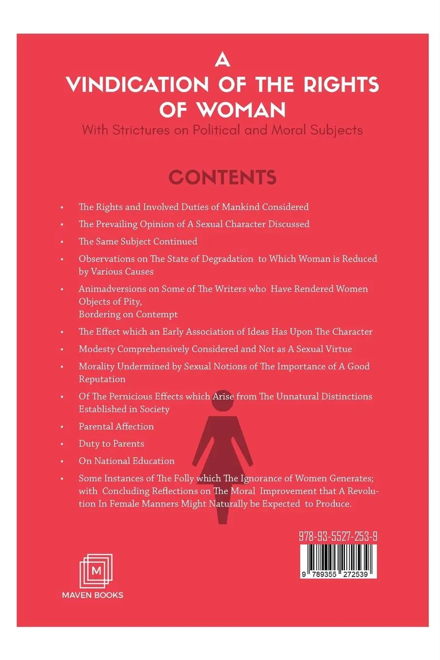 Rückseite: 9789355272539 | A Vindication Of The Rights Of Woman | Mary Wollstonecraft | Buch