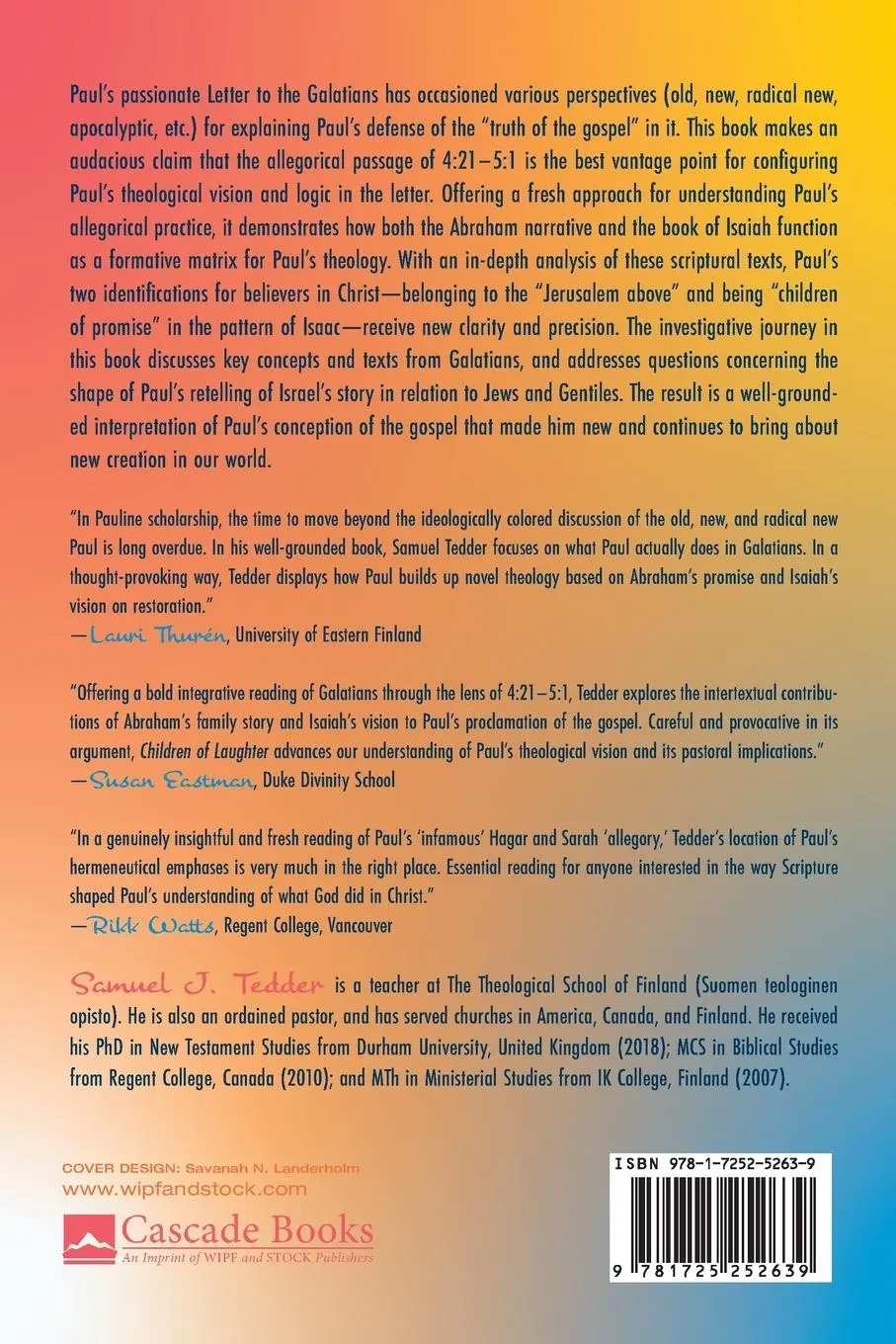 Rückseite: 9781725252639 | Children of Laughter and the Re-Creation of Humanity | Tedder | Buch