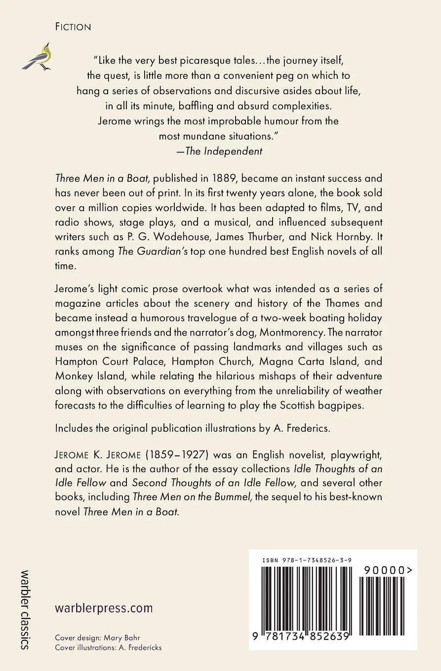 Rückseite: 9781734852639 | Three Men in a Boat (To Say Nothing of the Dog) | Jerome K. Jerome