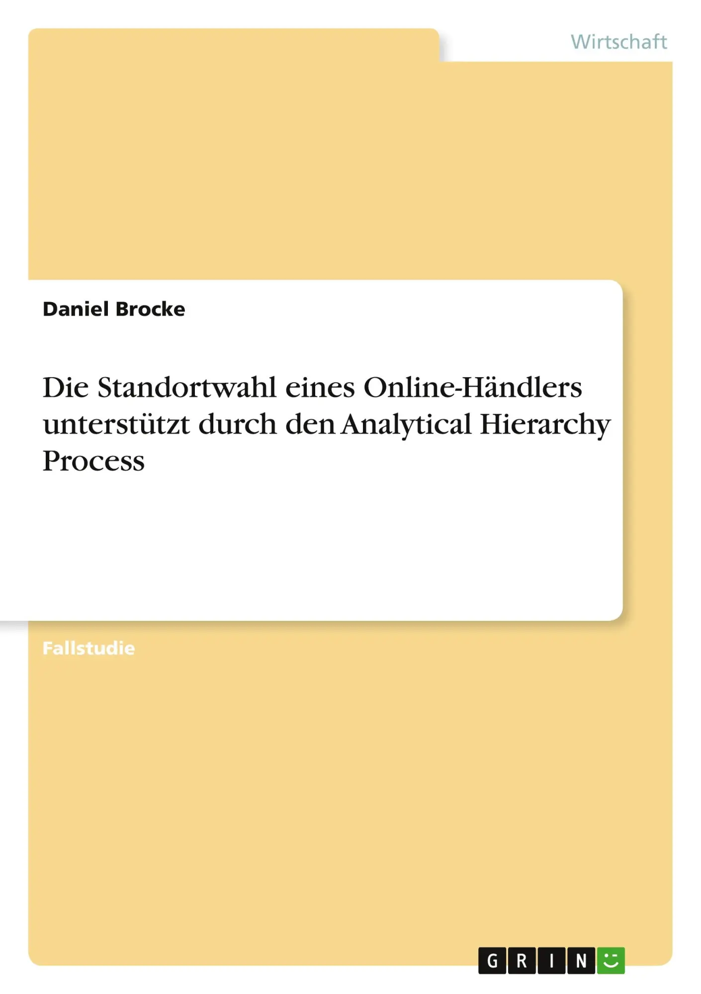 Cover: 9783389072639 | Die Standortwahl eines Online-Händlers unterstützt durch den...