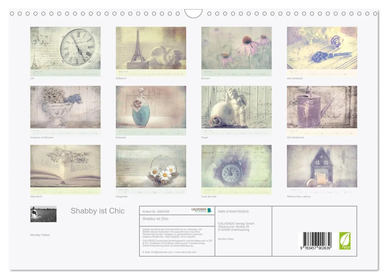 Bild: 9783457902639 | Shabby ist Chic (Wandkalender 2026 DIN A3 quer), CALVENDO...
