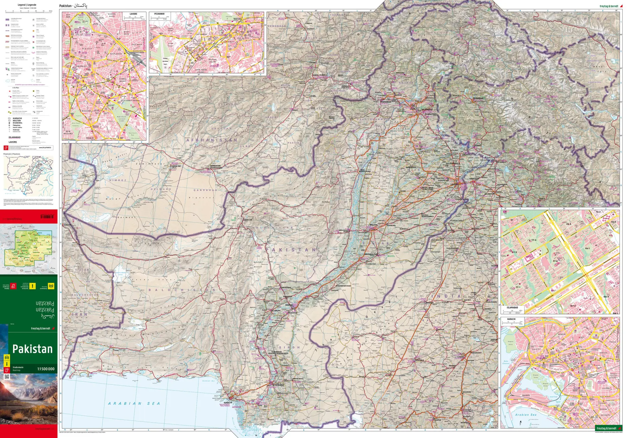 Bild: 9783707922639 | Pakistan, Autokarte 1:1.500.000, freytag &amp; berndt | Freytag &amp; Berndt