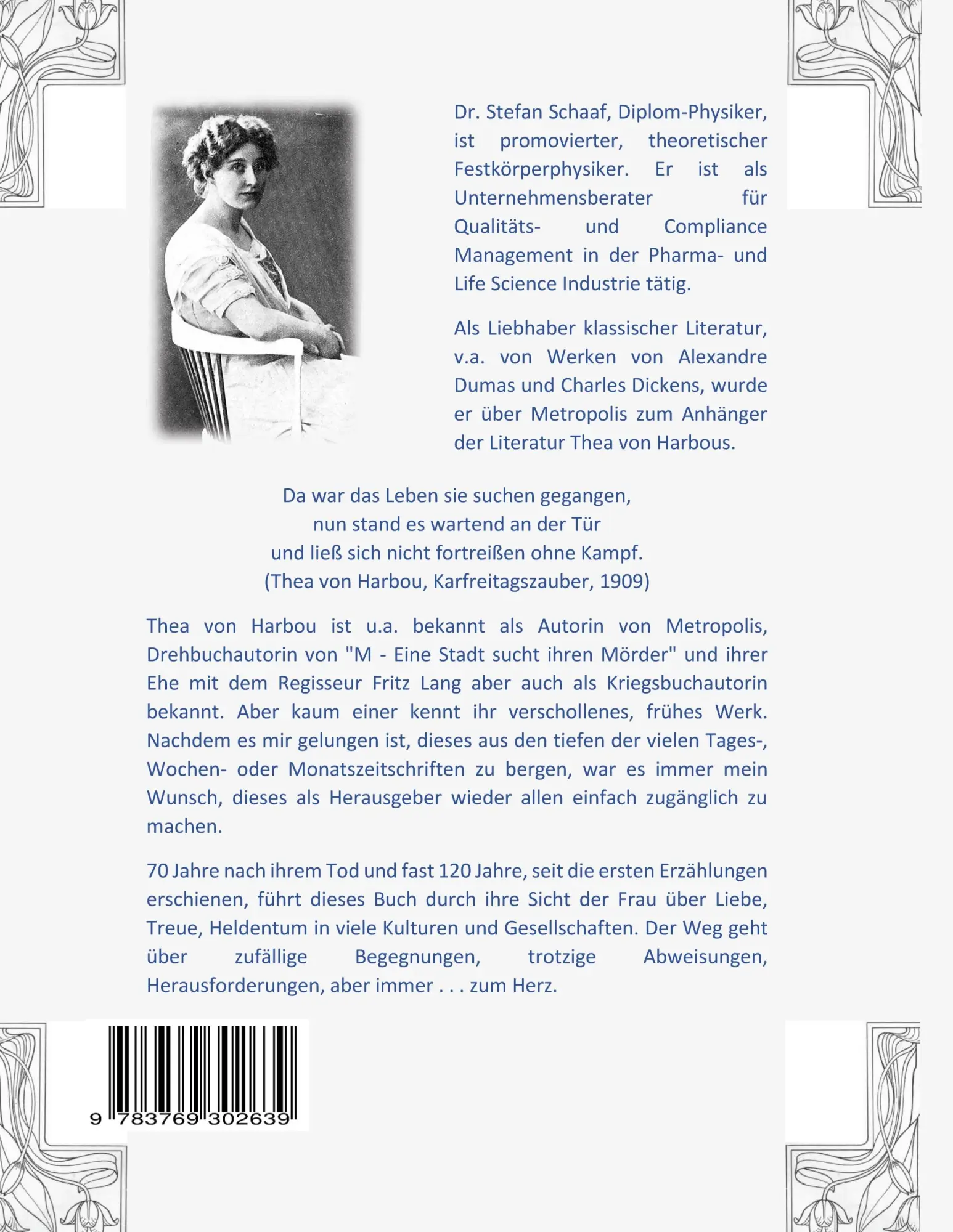 Rückseite: 9783769302639 | Mathematik des Herzens | Thea Von Harbou | Buch | 360 S. | Deutsch
