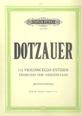 Cover: 9790014042639 | 113 Violoncello-Etüden - Heft 4: Nr. 86-113 | Violoncello Übungswerke