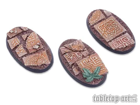Cover: 704270722739 | Lizard City Bases - 60mm Oval (3) | Tabletop-Art | EAN 704270722739