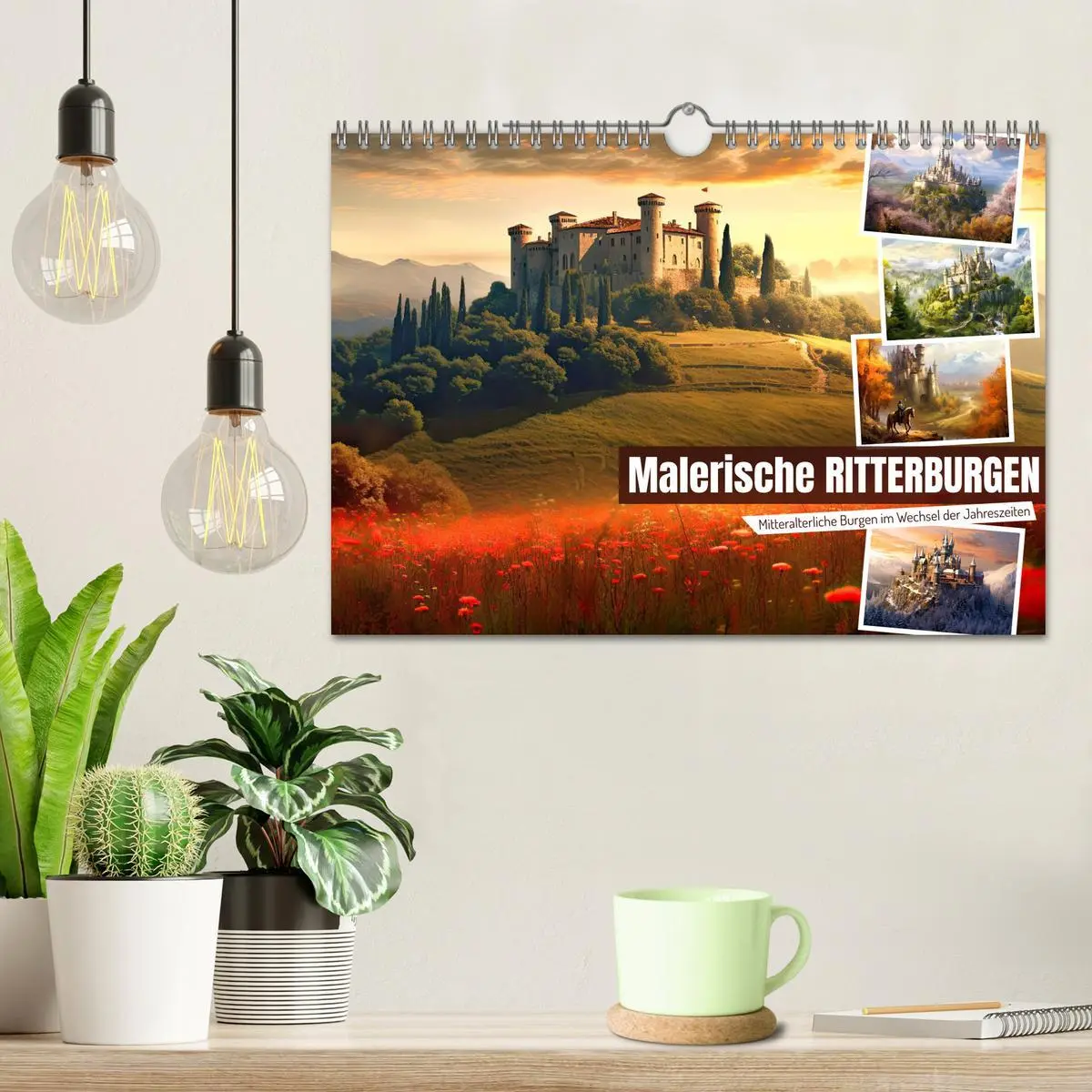 Bild: 9783457372739 | Malerische Ritterburgen (Wandkalender 2026 DIN A4 quer), CALVENDO...