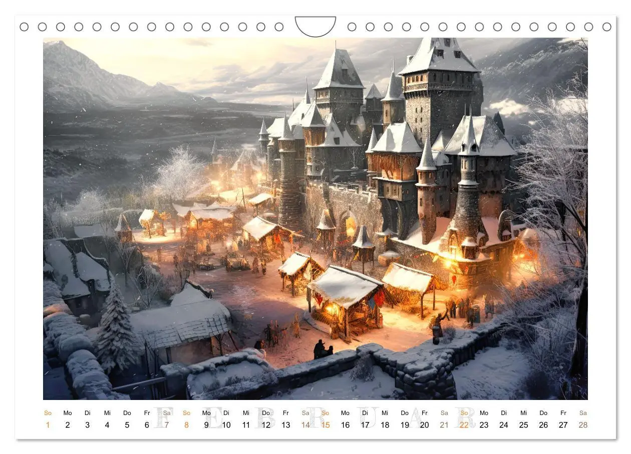 Bild: 9783457372739 | Malerische Ritterburgen (Wandkalender 2026 DIN A4 quer), CALVENDO...