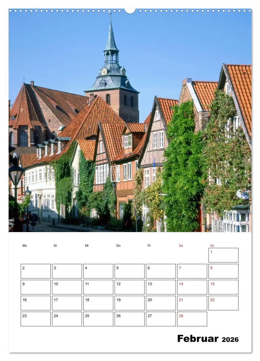Bild: 9783516392739 | Lüneburg, von der schönsten Seite (Wandkalender 2026 DIN A2 hoch),...