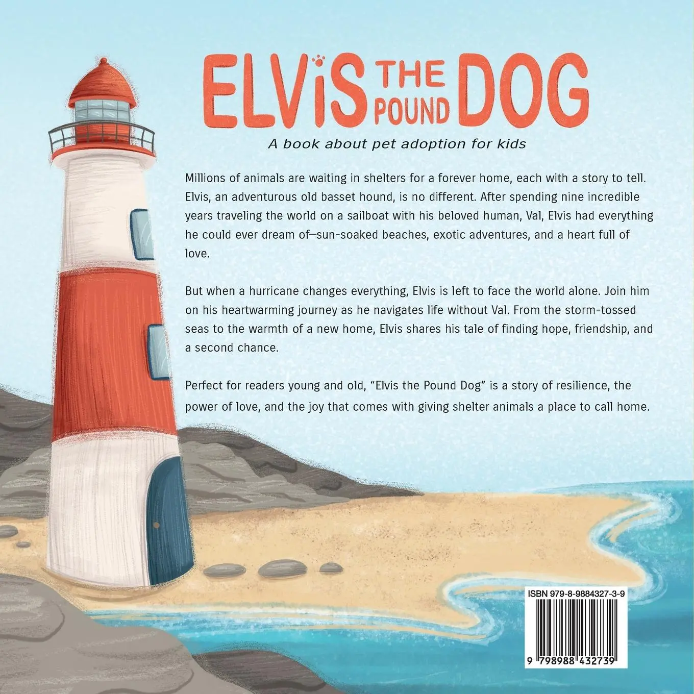 Rückseite: 9798988432739 | Elvis the Pound Dog | A Book About Pet Adoption for Kids | Angie