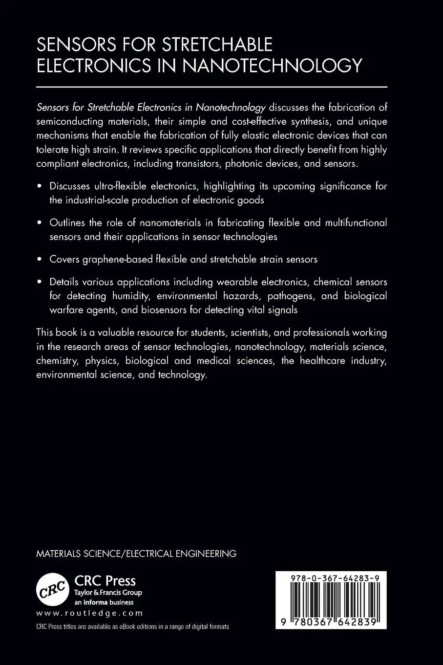 Rückseite: 9780367642839 | Sensors for Stretchable Electronics in Nanotechnology | Kaushik Pal