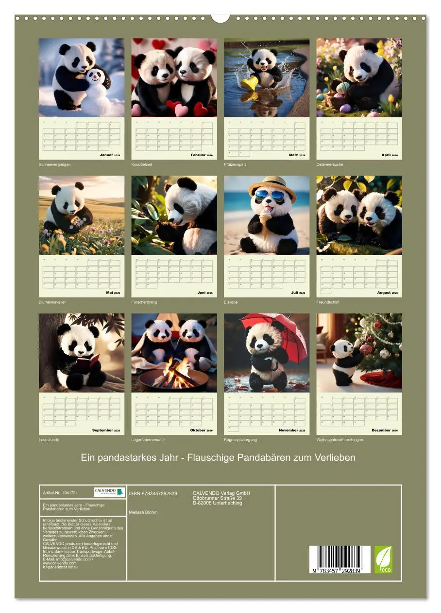 Bild: 9783457292839 | Ein pandastarkes Jahr - Flauschige Pandabären zum Verlieben...
