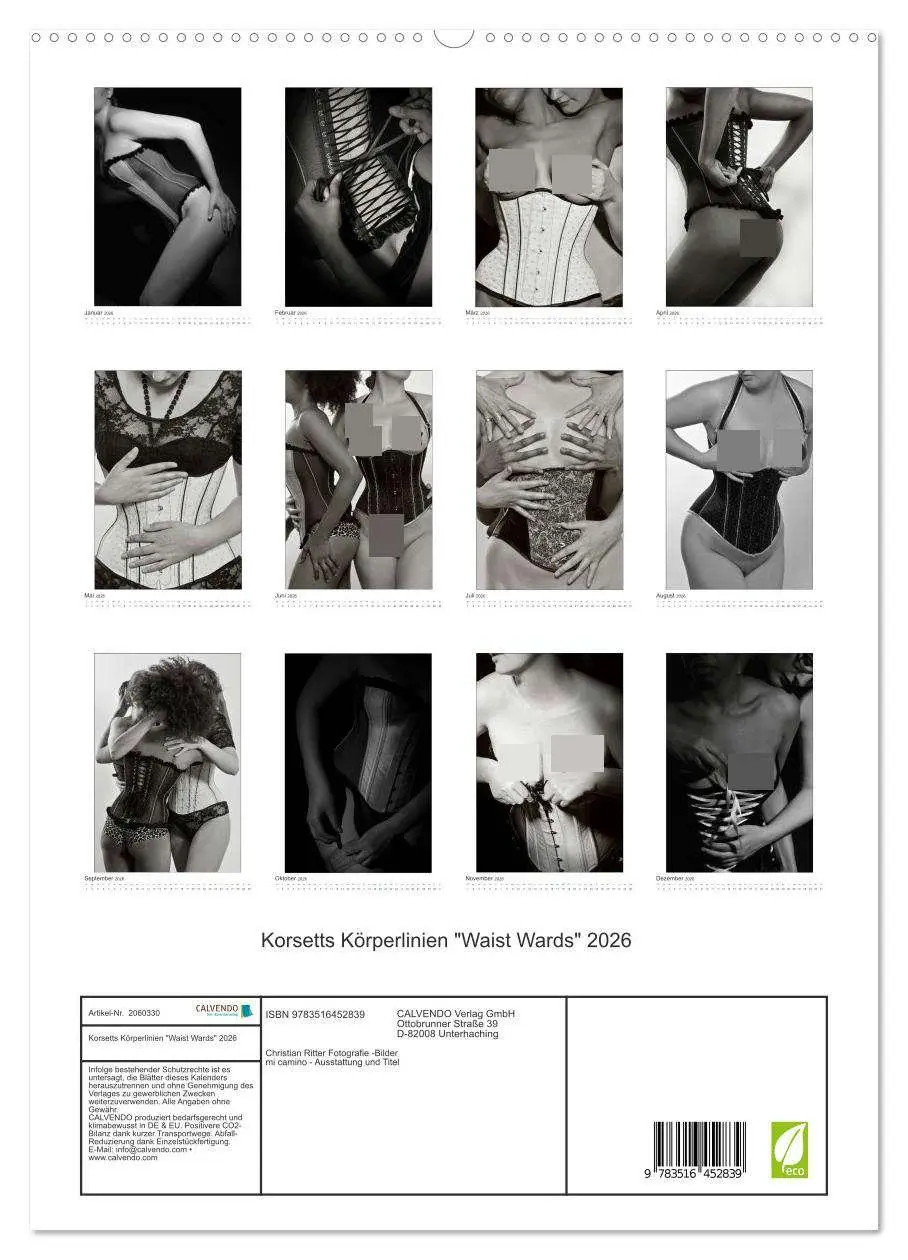 Bild: 9783516452839 | Korsetts Körperlinien "Waist Wards" 2026 (hochwertiger Premium...