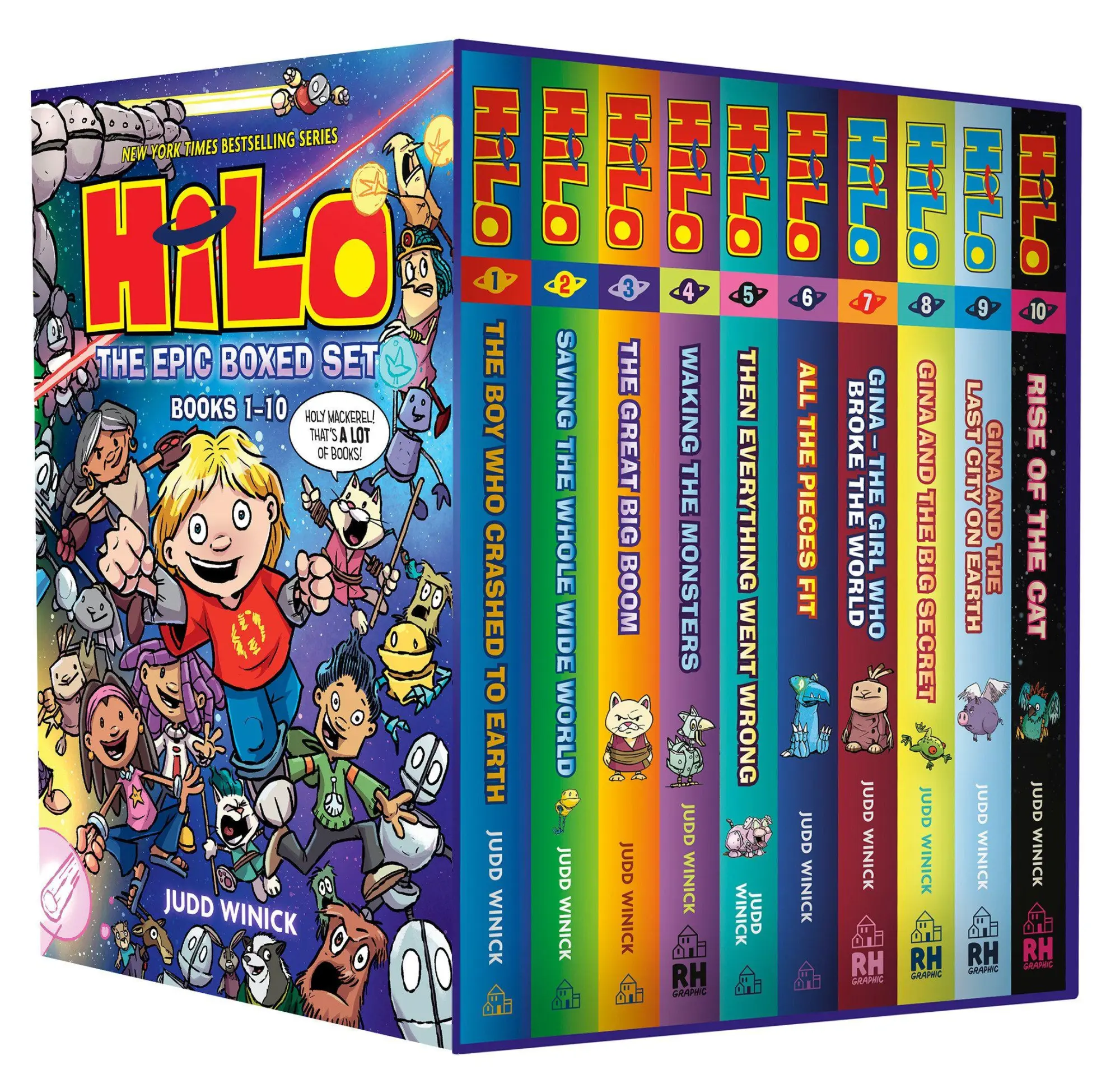 Cover: 9798217032839 | Hilo: The Epic Boxed Set (Books 1-10) | (A Graphic Novel Boxed Set)