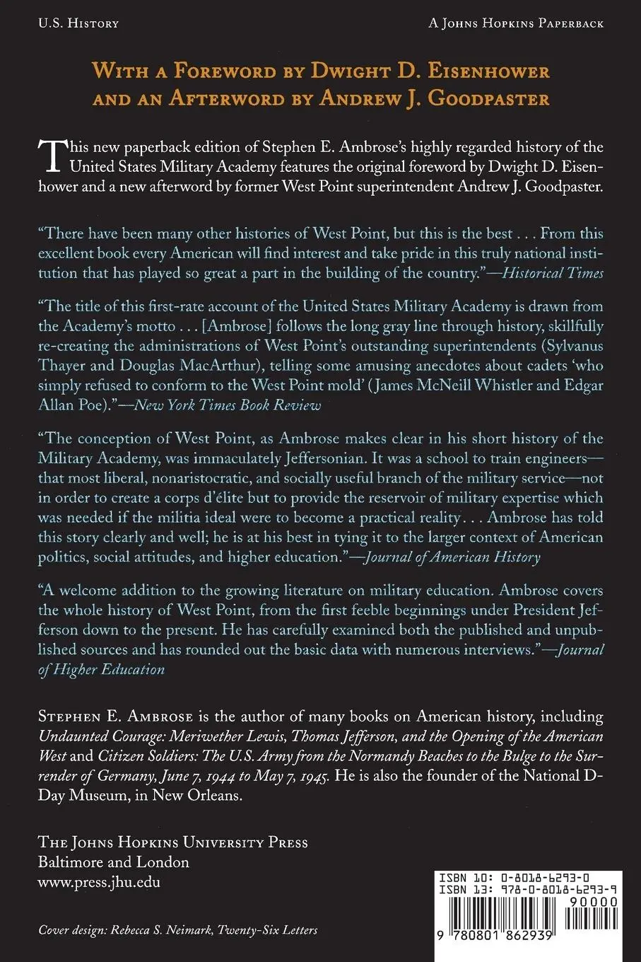 Rückseite: 9780801862939 | Duty, Honor, Country | A History of West Point | Stephen E Ambrose