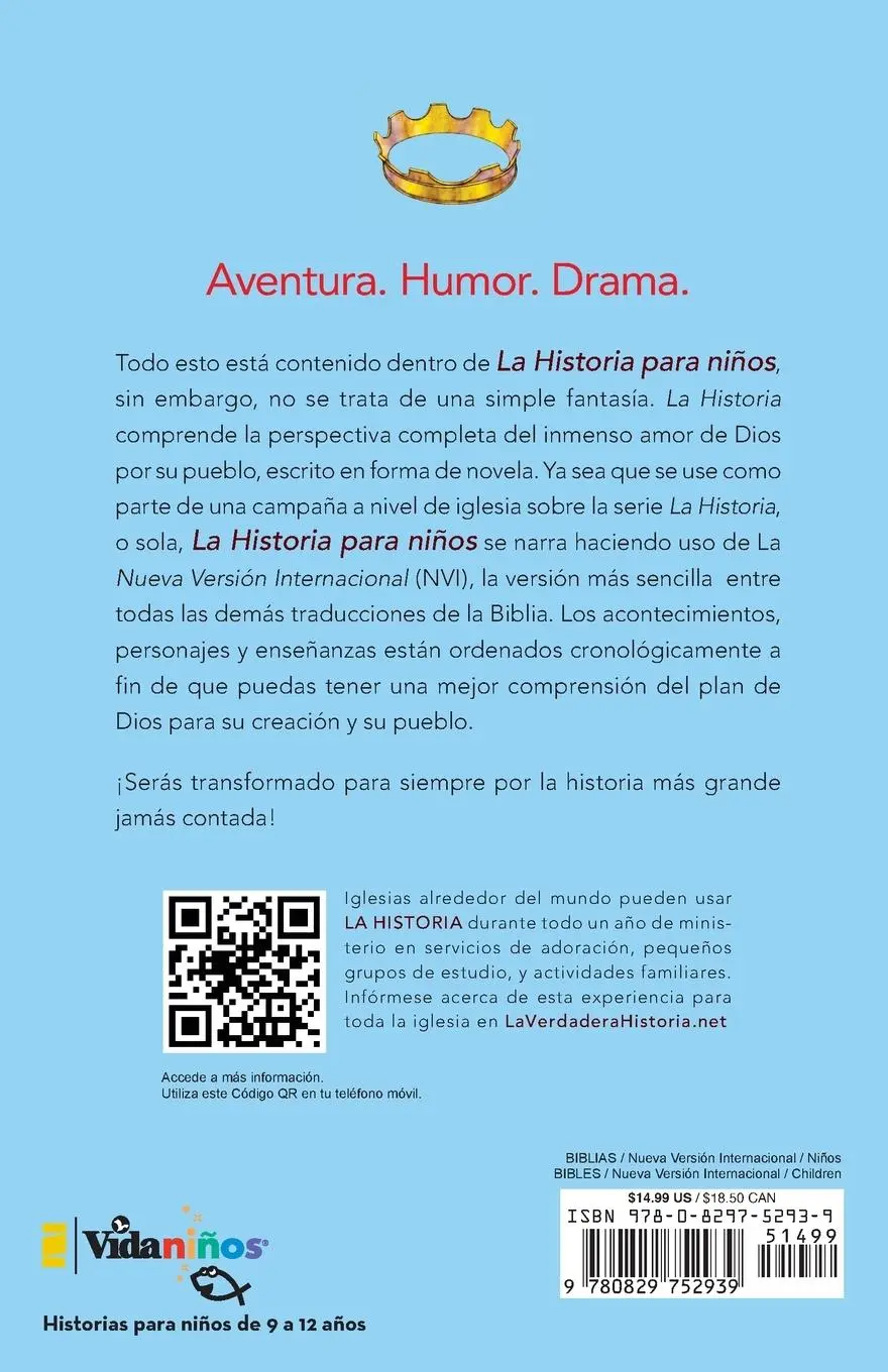 Rückseite: 9780829752939 | La Historia para niños | Descubre la Biblia de principio a fin | Buch