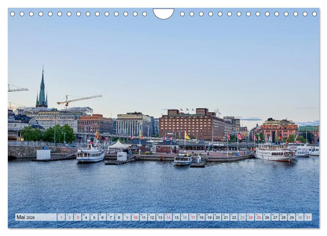 Bild: 9783457972939 | Stockholm an Mittsommer (Wandkalender 2026 DIN A4 quer), CALVENDO...