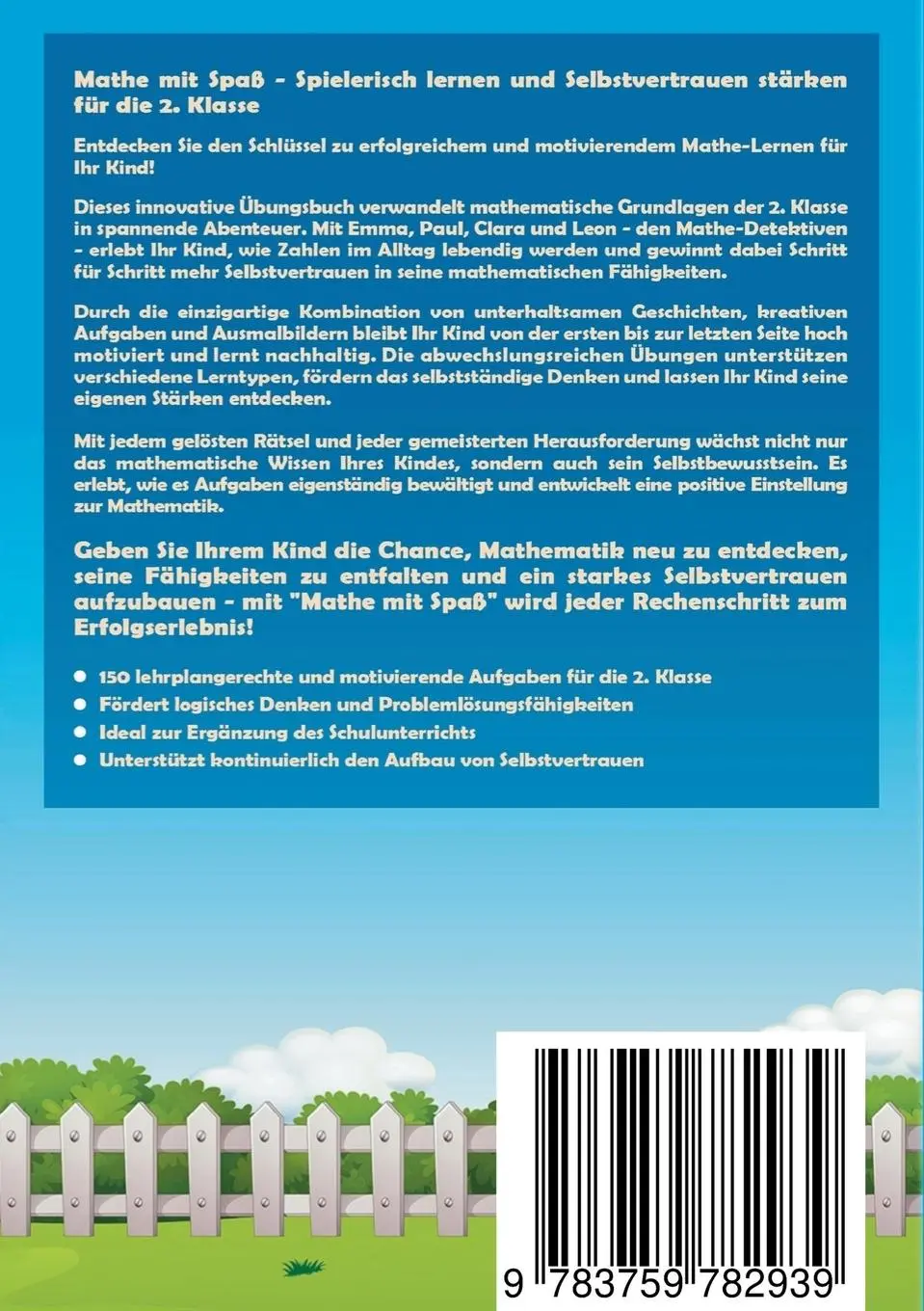 Rückseite: 9783759782939 | Mathe mit Spaß | Felix Freund | Taschenbuch | 118 S. | Deutsch | 2024