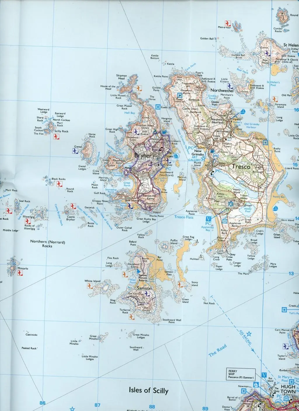 Bild: 9780319243039 | Isles of Scilly | Ordnance Survey | (Land-)Karte | OS Explorer Map