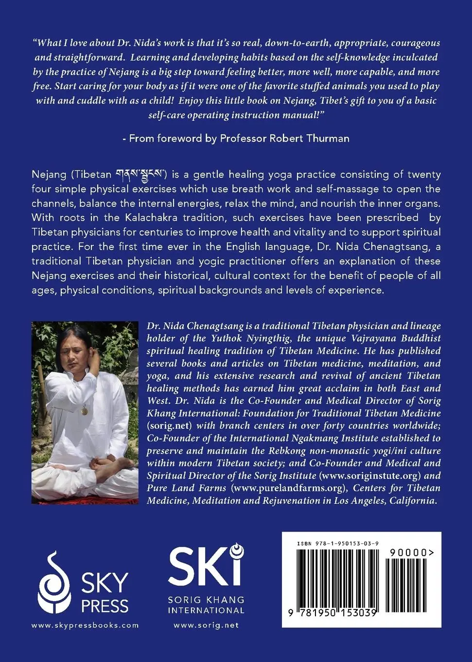 Rückseite: 9781950153039 | Nejang | Tibetan Self-Healing Yoga | Nida Chenagtsang (u. a.) | Buch