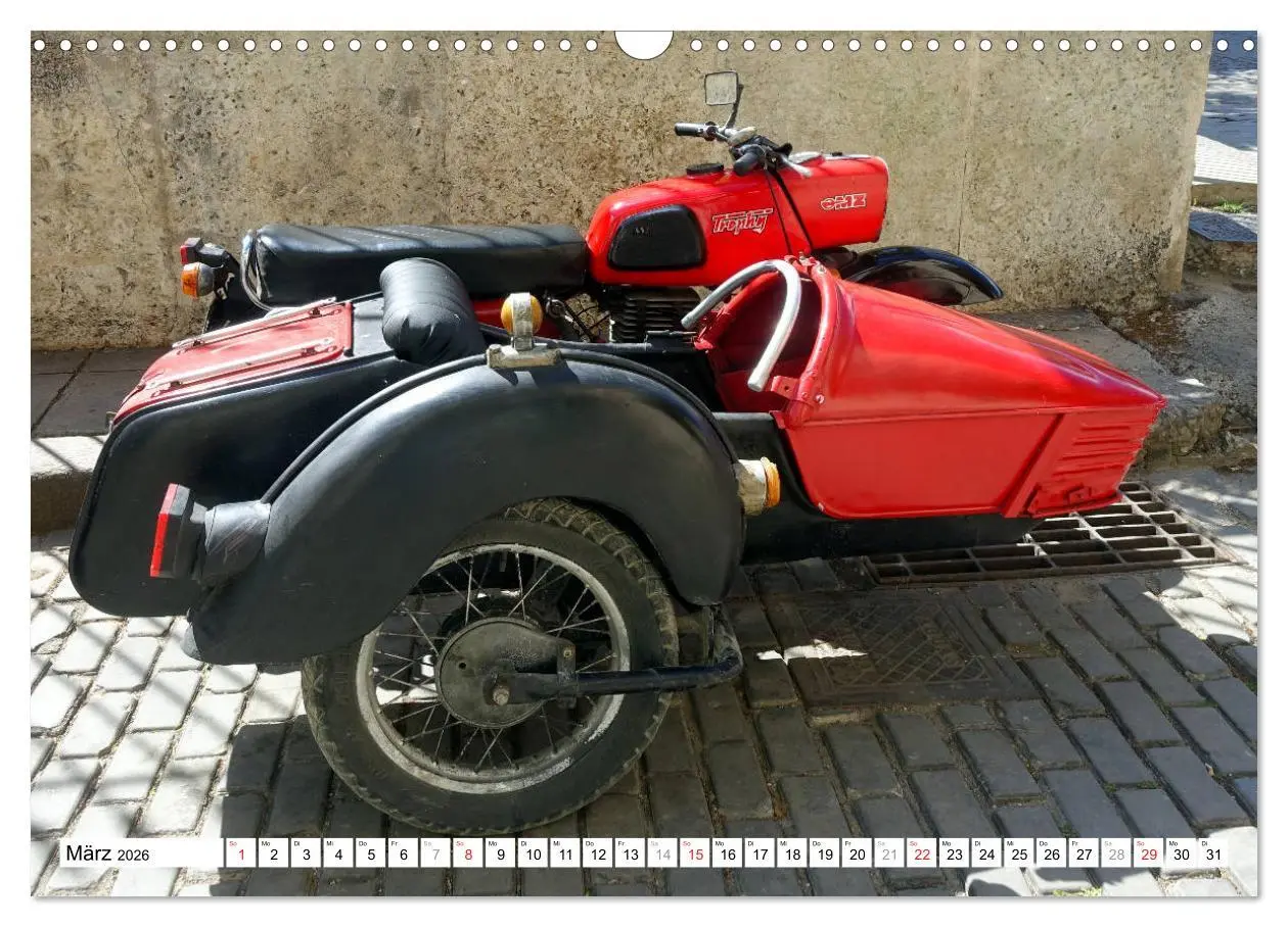 Bild: 9783457793039 | MZ-Gespanne - Ein Stück DDR auf Kuba (Wandkalender 2026 DIN A3...