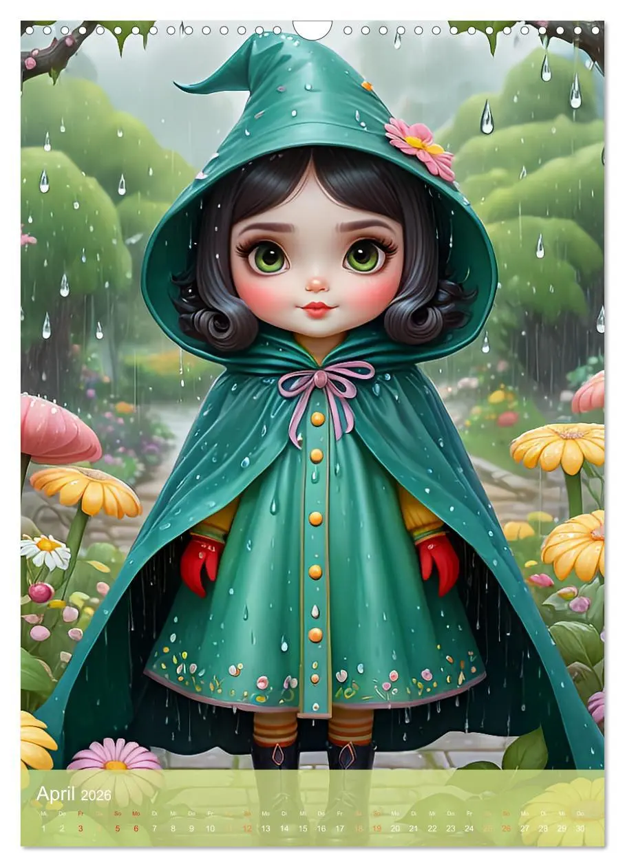 Bild: 9783516263039 | Niedliche Wetter Hexen (Wandkalender 2026 DIN A3 hoch), CALVENDO...