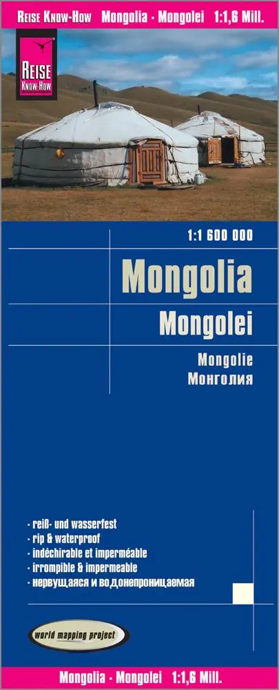Cover: 9783831773039 | Reise Know-How Landkarte Mongolei 1 : 1.600.000 | Rump | (Land-)Karte