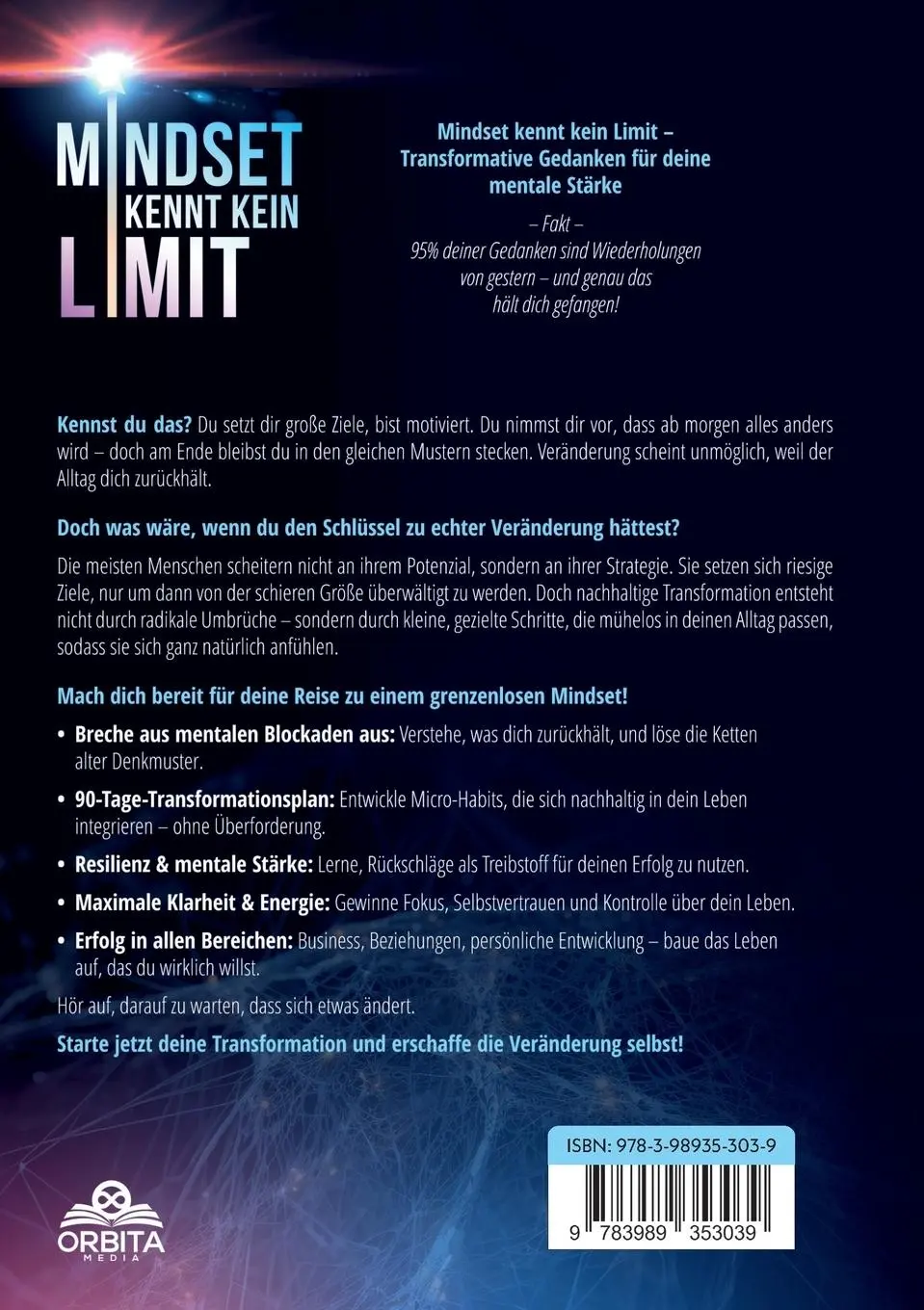 Rückseite: 9783989353039 | Mindset kennt kein Limit! Transformative Gedanken für deine mentale...
