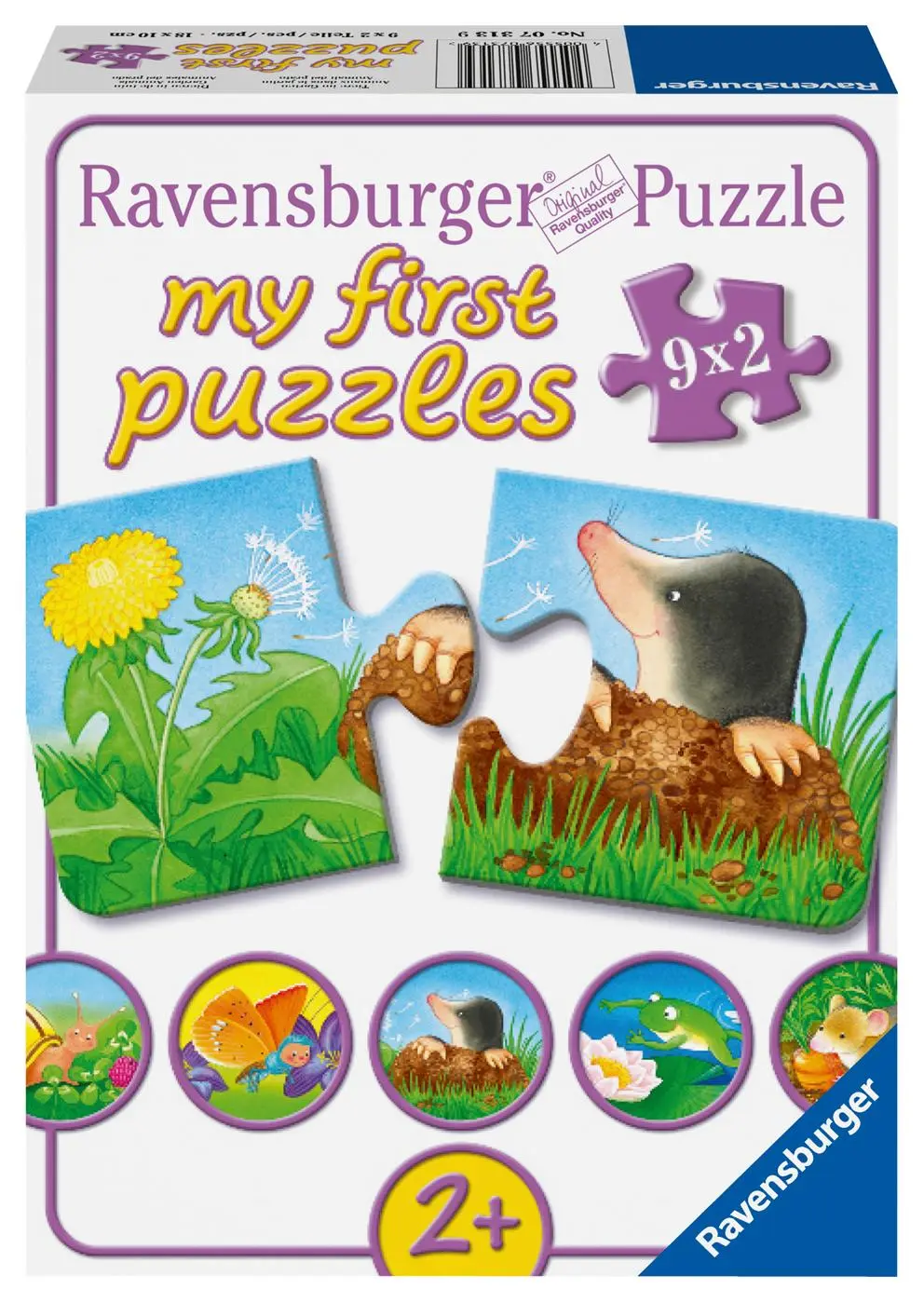 Cover: 4005556073139 | Tiere im Garten. Puzzle 9 x 2 Teile | Spiel | my first puzzles | 07313