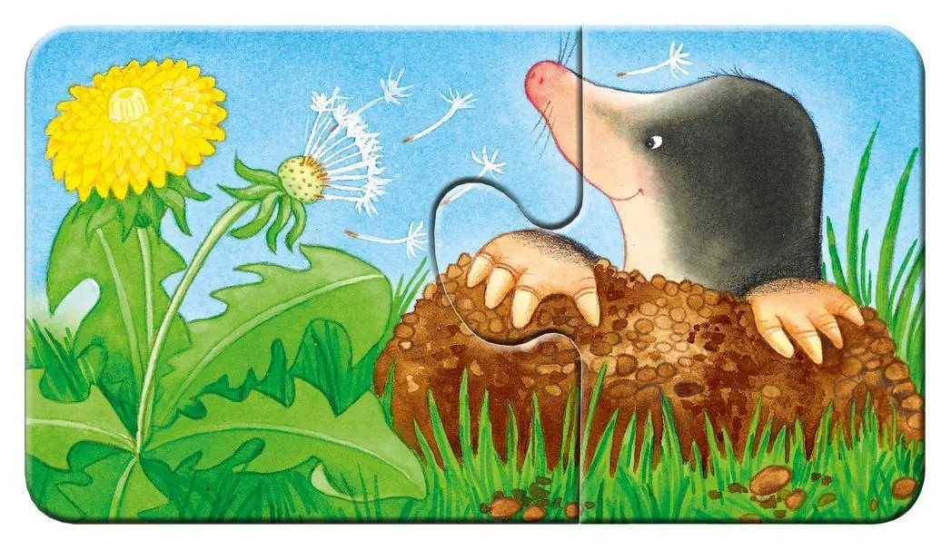 Bild: 4005556073139 | Tiere im Garten. Puzzle 9 x 2 Teile | Spiel | my first puzzles | 07313