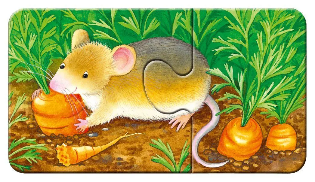 Bild: 4005556073139 | Tiere im Garten. Puzzle 9 x 2 Teile | Spiel | my first puzzles | 07313