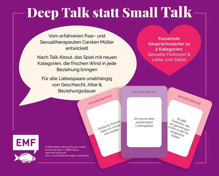 Rückseite: 4260478343139 | Kartenspiel: Talk about Sex - Das Kommunikationsspiel für Paare | 2025