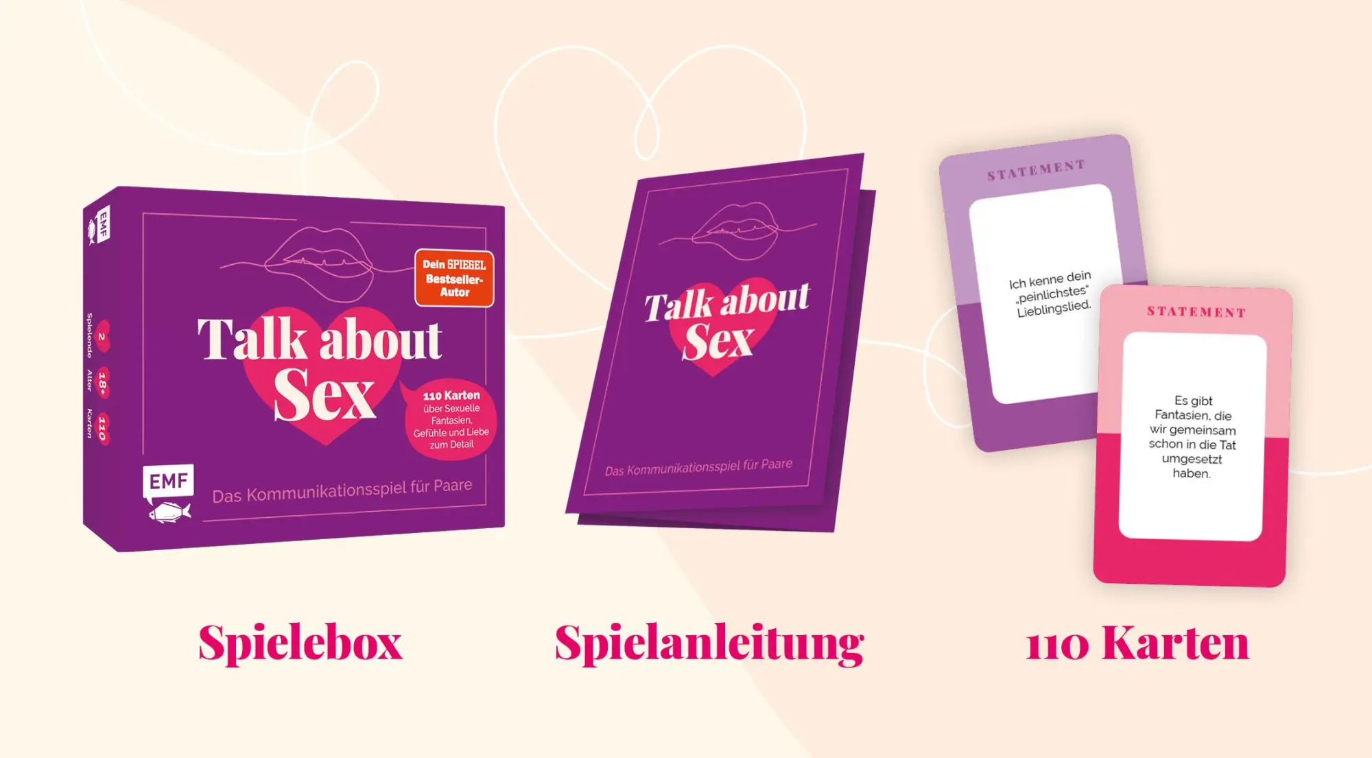 Bild: 4260478343139 | Kartenspiel: Talk about Sex - Das Kommunikationsspiel für Paare | 2025