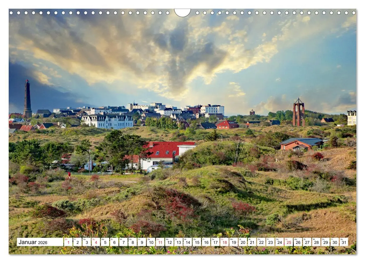 Bild: 9783457303139 | Verliebt in Borkum (Wandkalender 2026 DIN A3 quer), CALVENDO...