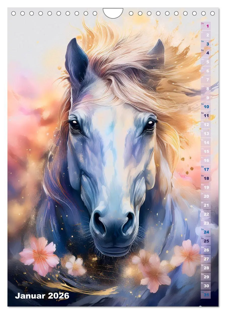 Bild: 9783516253139 | Pferdeliebe - Ein magischer Pferdekalender (Wandkalender 2026 DIN...