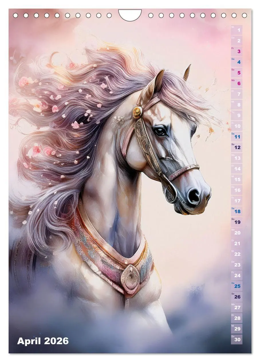 Bild: 9783516253139 | Pferdeliebe - Ein magischer Pferdekalender (Wandkalender 2026 DIN...