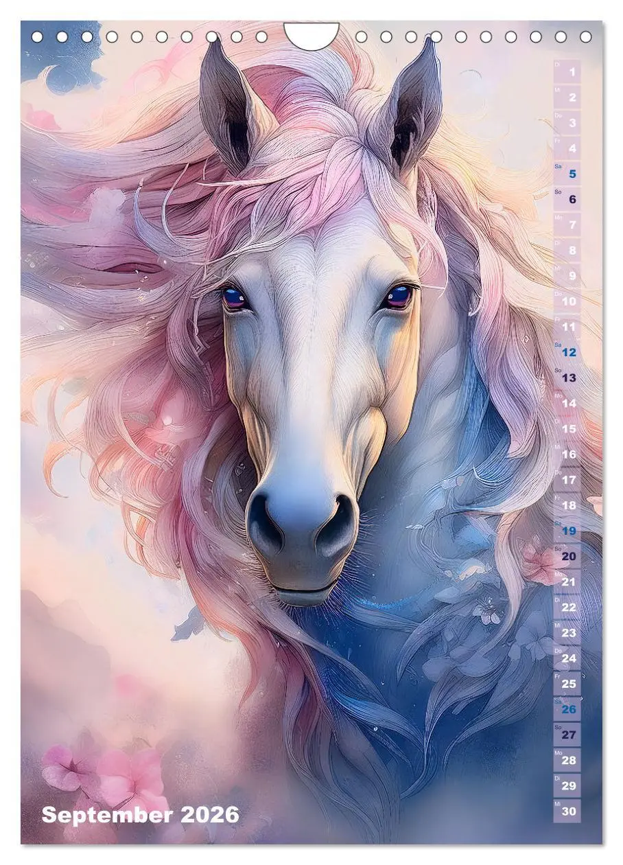 Bild: 9783516253139 | Pferdeliebe - Ein magischer Pferdekalender (Wandkalender 2026 DIN...